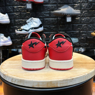 Indigo Studios Ape Chicago - Red & Black - Low Sneaker - Jawns on Fire Sneakers & Streetwear