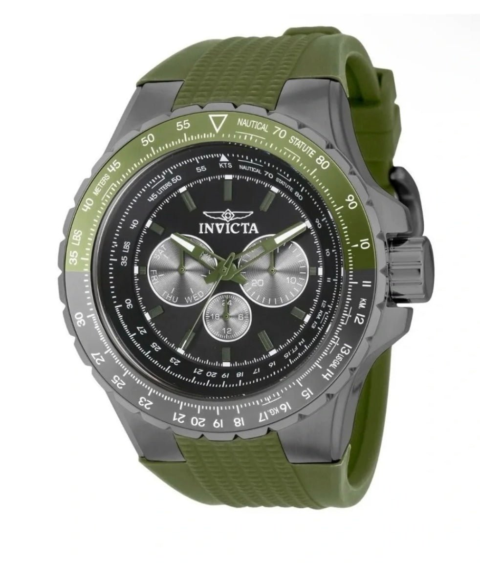 Invicta Aviator Skyshock Men's Watch - 50mm, Green 39310 - Watches - Jawns on Fire Sneakers & Shoes