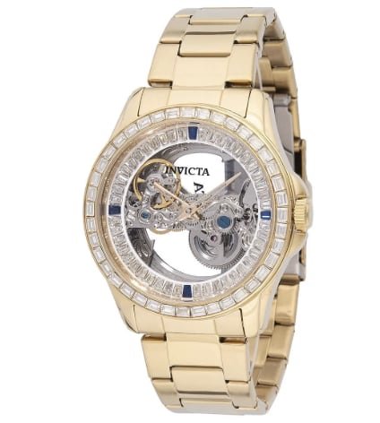 Invicta Objet D Art Idyll Automatic Men's Watch w/ Skeleton Dial - 43mm, Gold 69114 - Watches - Jawns on Fire Sneakers & Shoes