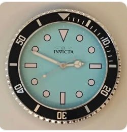 Invicta Pro Diver Wall Clock, Light Blue Steel - Watches - Jawns on Fire Sneakers &amp; Shoes