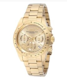 Invicta Speedway Torvane Men's Watch - 39.5mm, Gold - Watches - Jawns on Fire Sneakers & Shoes