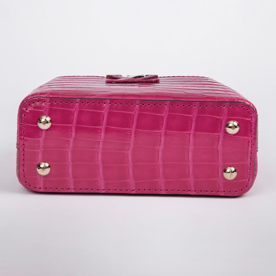 Louis Vuitton Alligator Capucines BB Fuchsia N81215