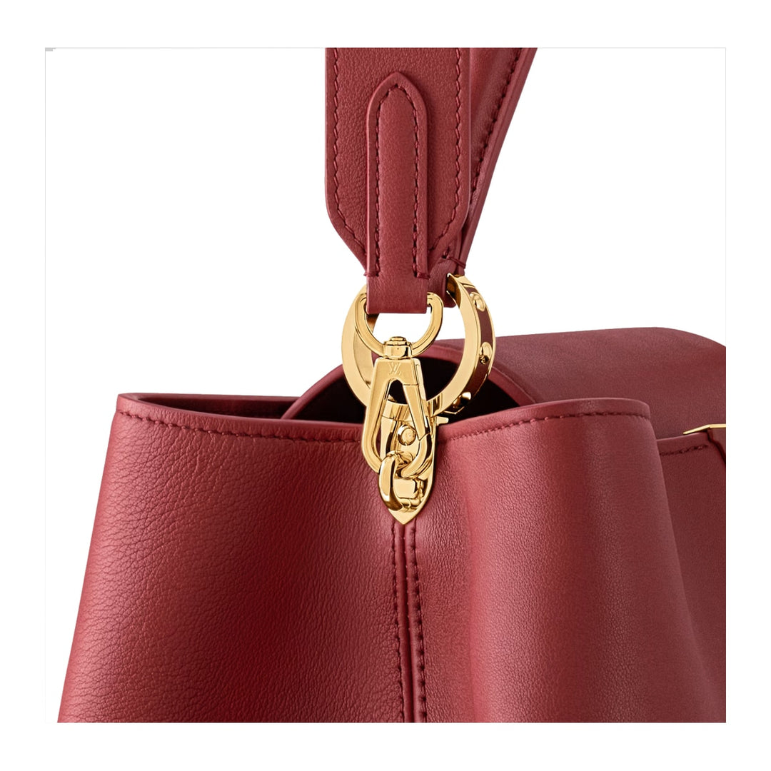 Louis Vuitton Capucines GM Souple Satchel Rust Red M13027