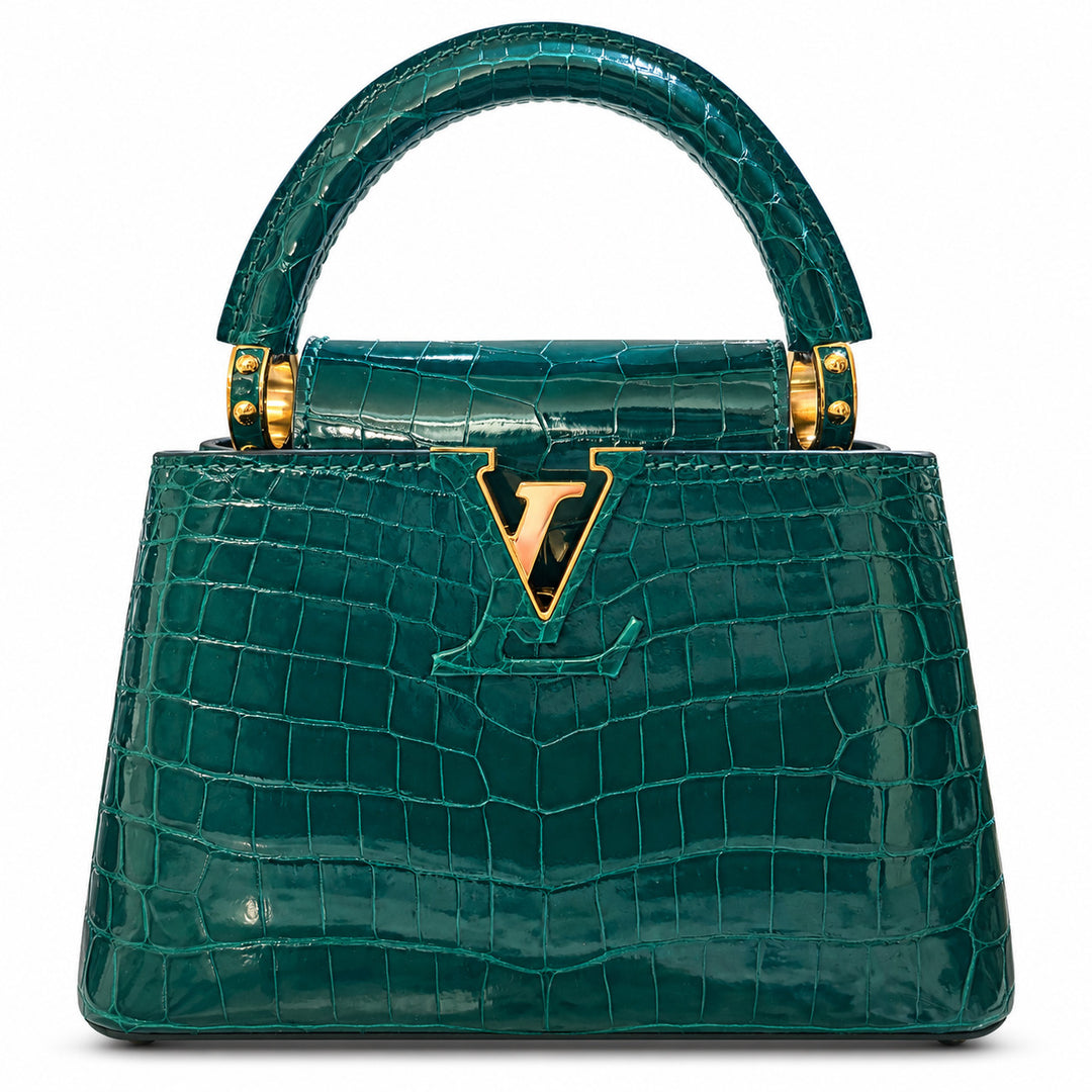 Louis Vuitton Capucines Mini Emeraude Crocodile