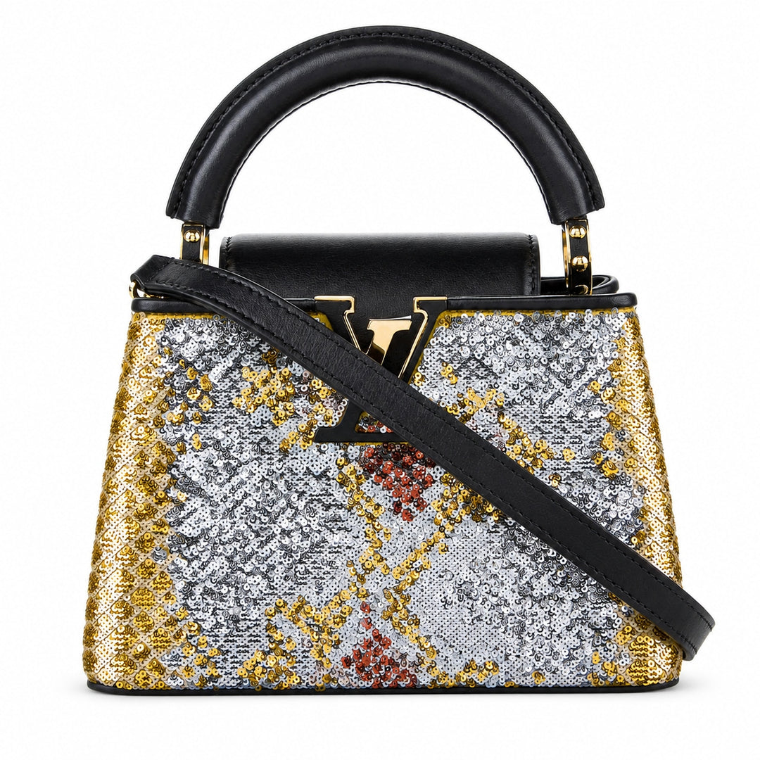 Louis Vuitton Mini Sequin Capucines Bag