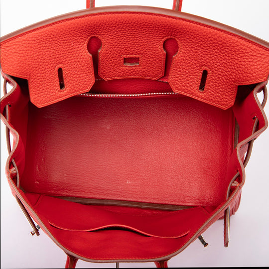 Hermès Birkin 25 Rouge de Coeur Togo Palladium Hardware