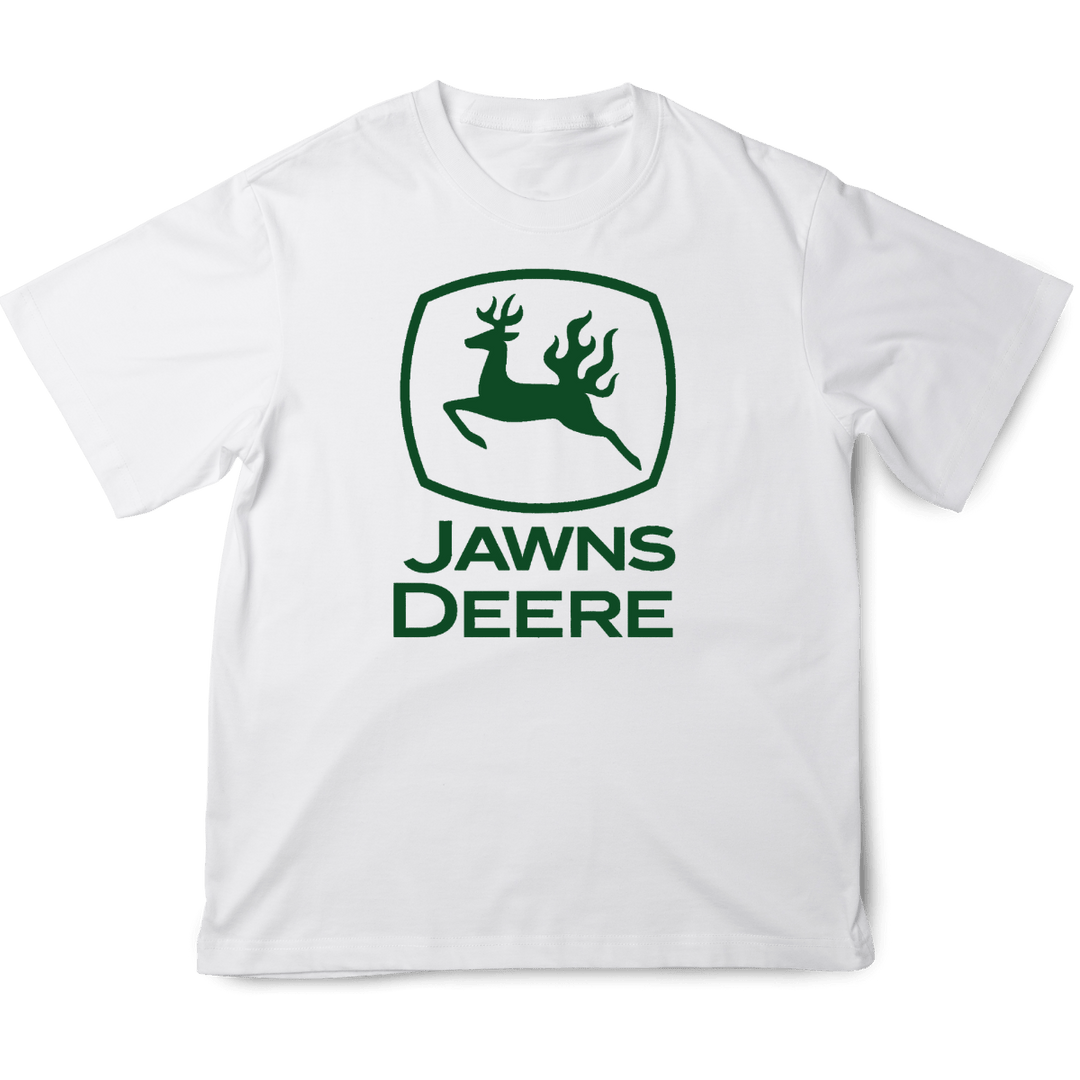 Jawns Deere - Original Jawns - White T-Shirt - T-Shirt - Jawns on Fire Sneakers & Shoes