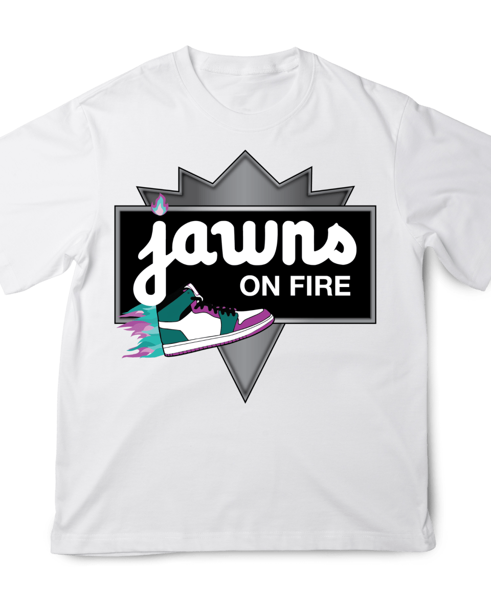 Jawns on Fire - Original Jawns - White T-Shirt - T-Shirt - Jawns on Fire Sneakers & Shoes