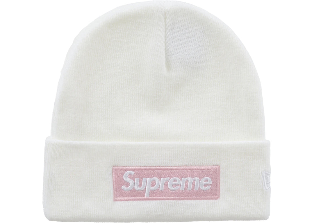 Supreme New Era Box Logo Beanie (FW25) White