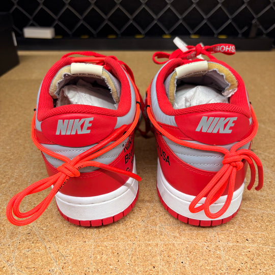 Nike Dunk Low Off-White University Red (Men 13) Used