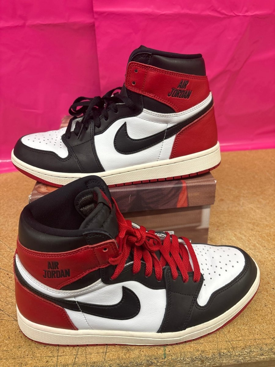 Jordan 1 High Black Toe Reimagined Used Men 10 - Sneakers - Jawns on Fire Sneakers &amp; Shoes