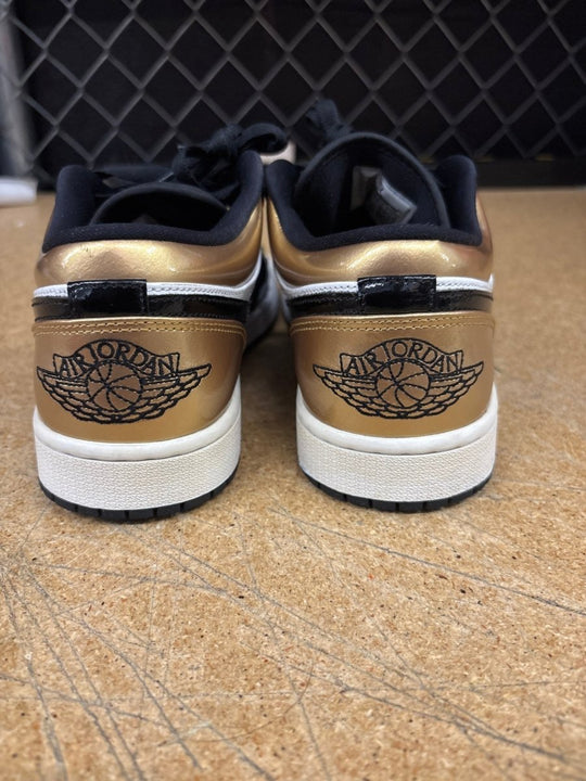 Jordan 1 Low Black And Gold Mens 9 Used Rep Box - Sneakers - Jawns on Fire Sneakers &amp; Shoes
