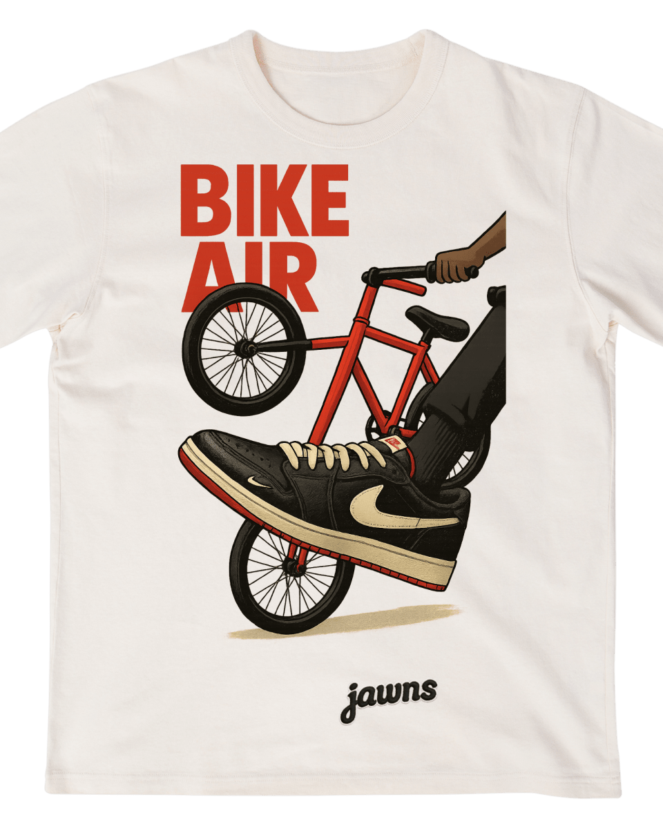 Jordan 1 Low Nigel Jawns Bike Air - Only Jawns - Black T-Shirt or Hoodie - T-Shirt - Jawns on Fire Sneakers & Shoes