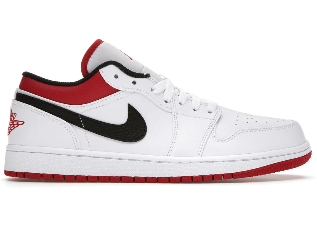 Jordan 1 Low White University Red Black - Sneakers - Jawns on Fire Sneakers & Shoes