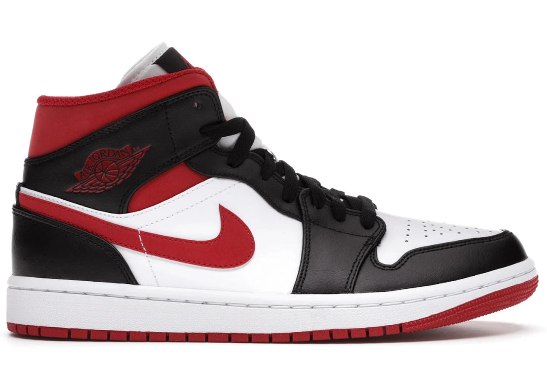 Jordan 1 Mid Gym Red Black White - Sneakers - Jawns on Fire Sneakers &amp; Shoes