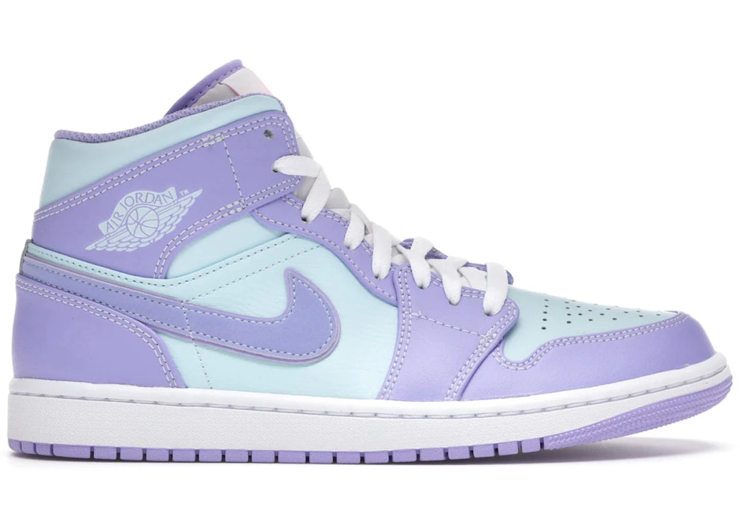 Jordan 1 Mid Purple Aqua - Sneakers - Jawns on Fire Sneakers &amp; Shoes
