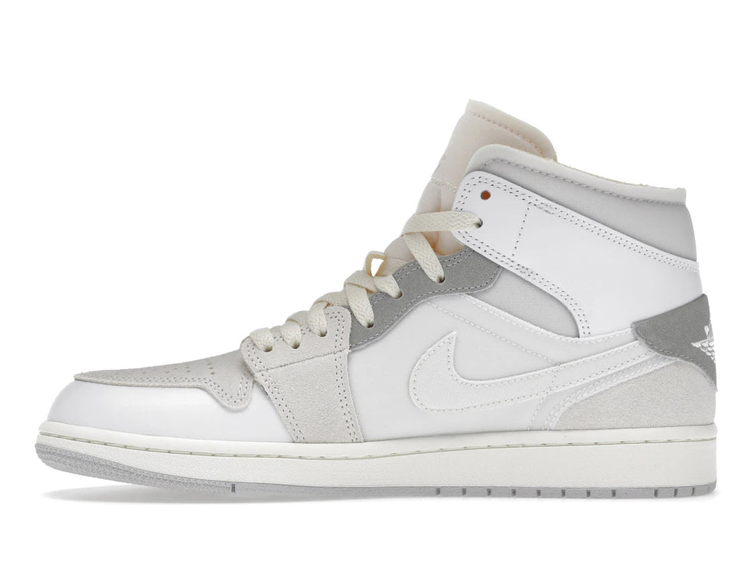 Jordan 1 Mid SE Craft Inside Out White Grey - Sneakers - Jawns on Fire Sneakers & Shoes