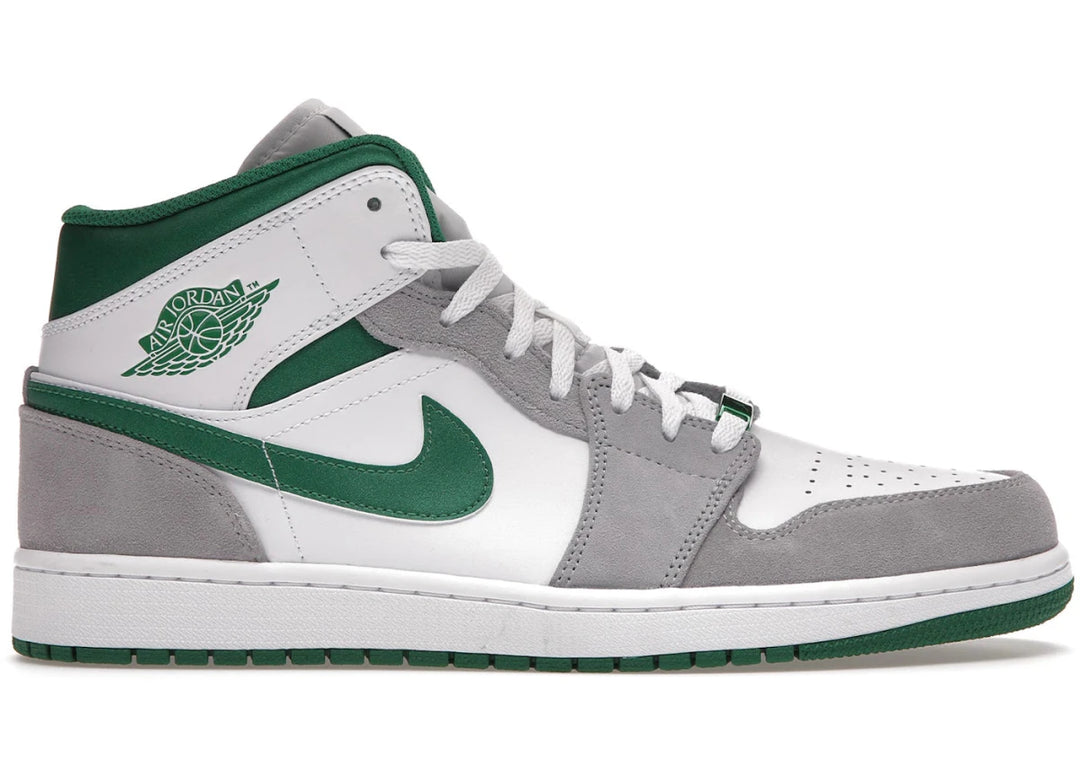 Jordan 1 Mid SE Grey Green - Sneakers - Jawns on Fire Sneakers & Shoes