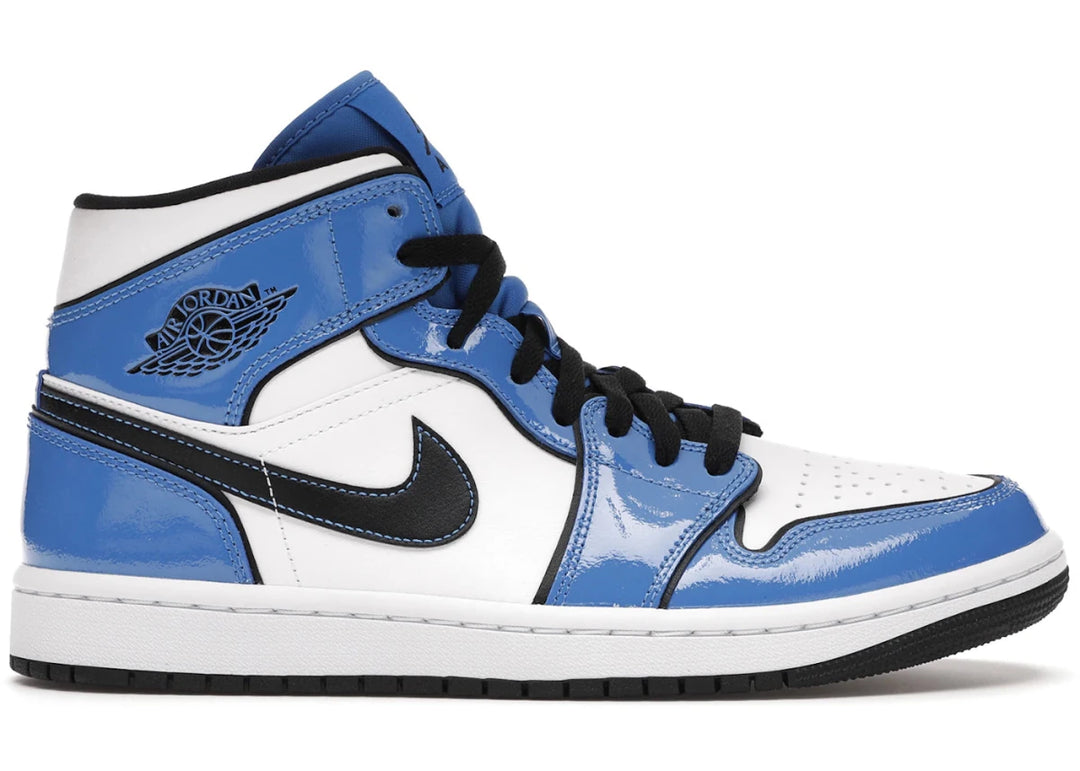 Jordan 1 Mid Signal Blue - Sneakers - Jawns on Fire Sneakers & Shoes