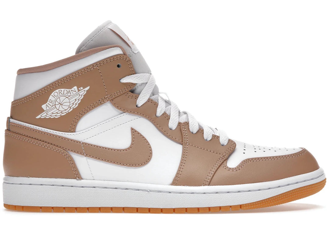 Jordan 1 Mid Tan Gum - Sneakers - Jawns on Fire Sneakers &amp; Shoes