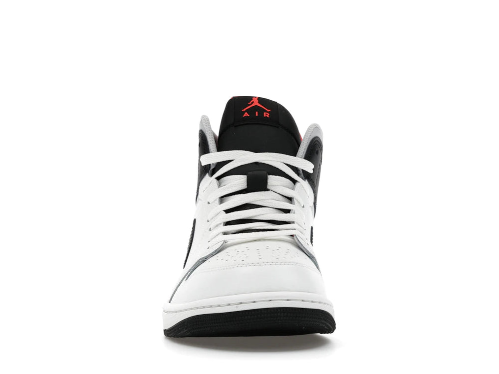 Jordan 1 Mid White Neutral Grey Infrared - Sneakers - Jawns on Fire Sneakers & Shoes