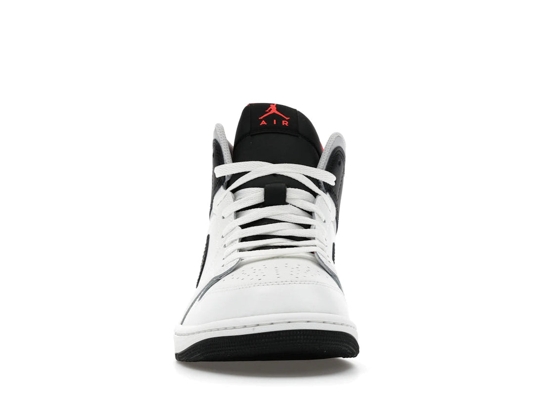 Jordan 1 Mid White Neutral Grey Infrared - Sneakers - Jawns on Fire Sneakers &amp; Shoes