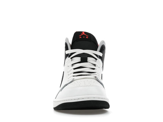 Jordan 1 Mid White Neutral Grey Infrared - Sneakers - Jawns on Fire Sneakers &amp; Shoes