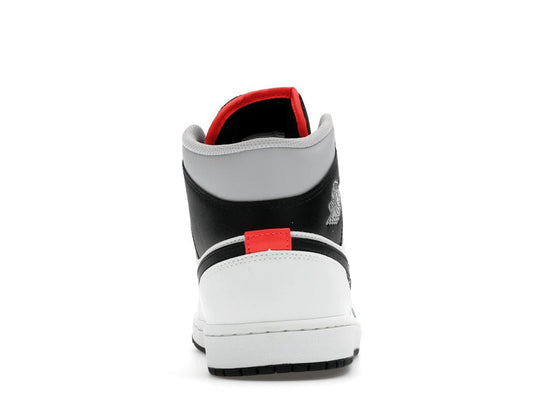 Jordan 1 Mid White Neutral Grey Infrared - Sneakers - Jawns on Fire Sneakers &amp; Shoes