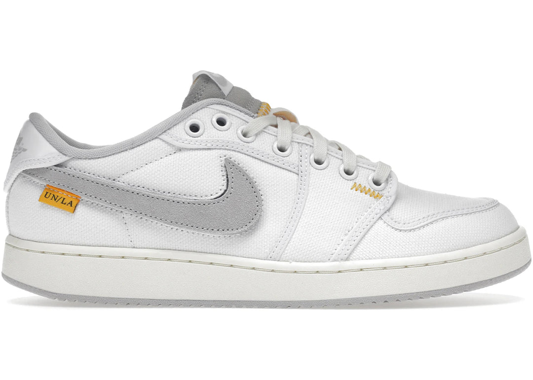 Jordan 1 Retro AJKO Low SP Union White Canvas - Sneakers - Jawns on Fire Sneakers & Shoes