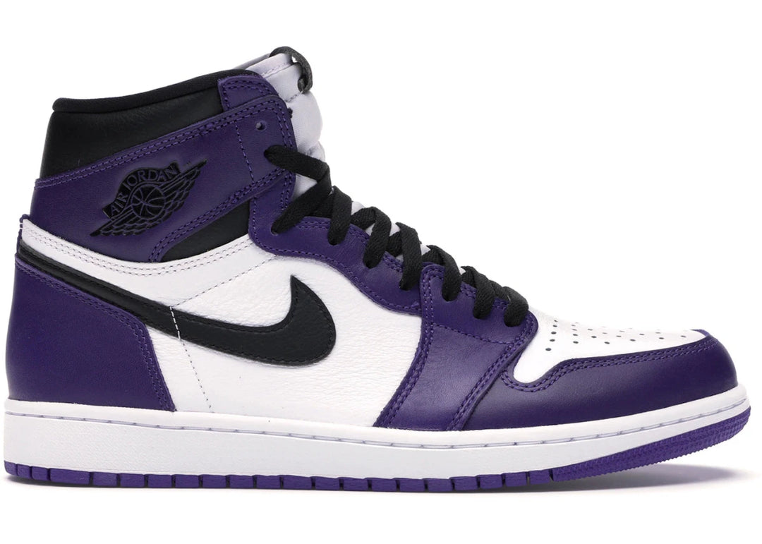 Jordan 1 Retro High Court Purple White - Sneakers - Jawns on Fire Sneakers & Shoes