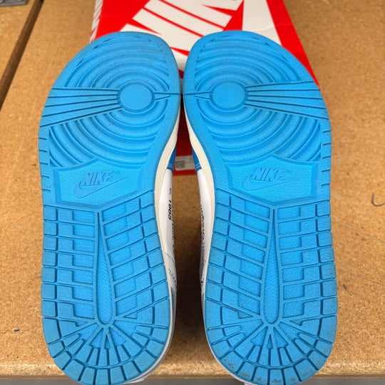 Jordan 1 Retro High Off-White University Blue (Men 12) Used - Sneakers - Jawns on Fire Sneakers &amp; Shoes