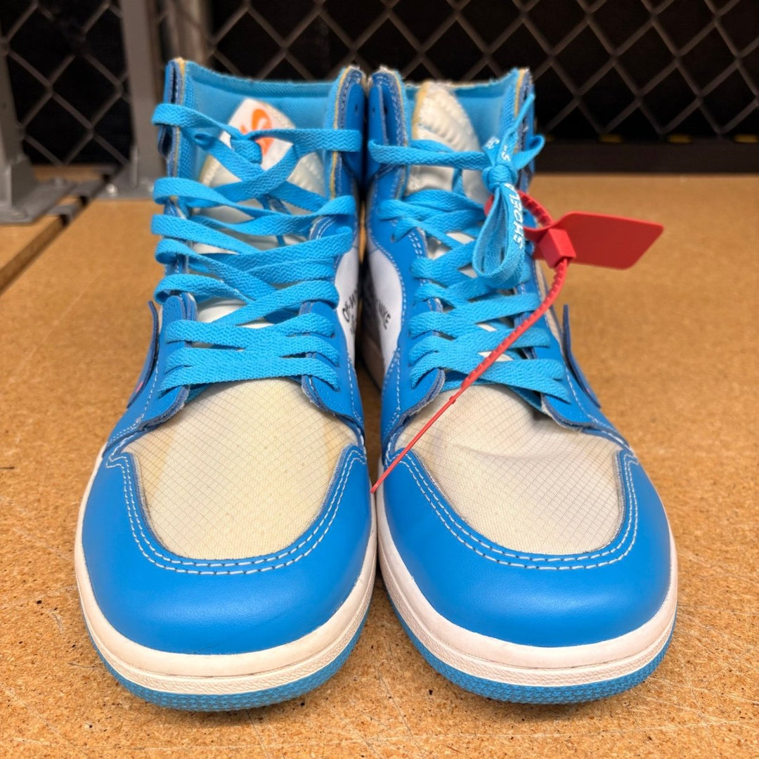 Jordan 1 Retro High Off-White University Blue (Men 12) Used - Sneakers - Jawns on Fire Sneakers &amp; Shoes