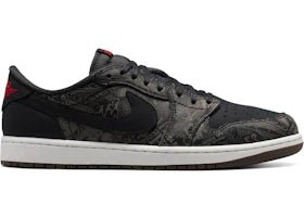 Jordan 1 Retro Low OG Laser Black University Red - Sneakers - Jawns on Fire Sneakers & Shoes