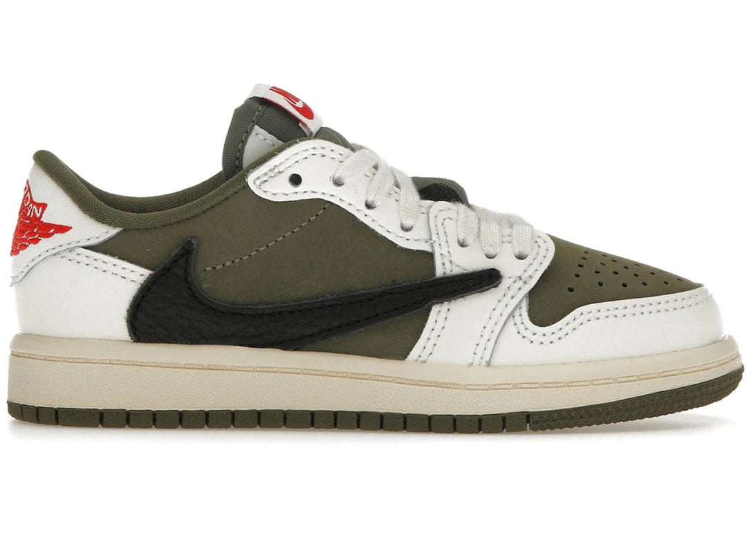 Jordan 1 Retro Low OG SP Travis Scott Medium Olive (PS) - Sneakers - Jawns on Fire Sneakers & Shoes