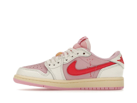 Jordan 1 Retro Low OG SP Travis Scott Sail Tropical Pink (PS) - Sneakers - Jawns on Fire Sneakers & Shoes