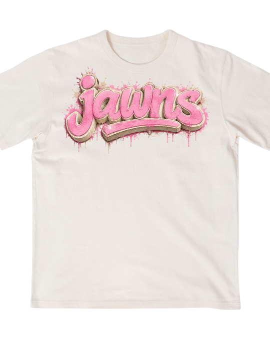 Jordan 1 Travis Scott Pink JAWNS Pink - Tan T-Shirt - Only Jawns - T-Shirt - Jawns on Fire Sneakers & Shoes