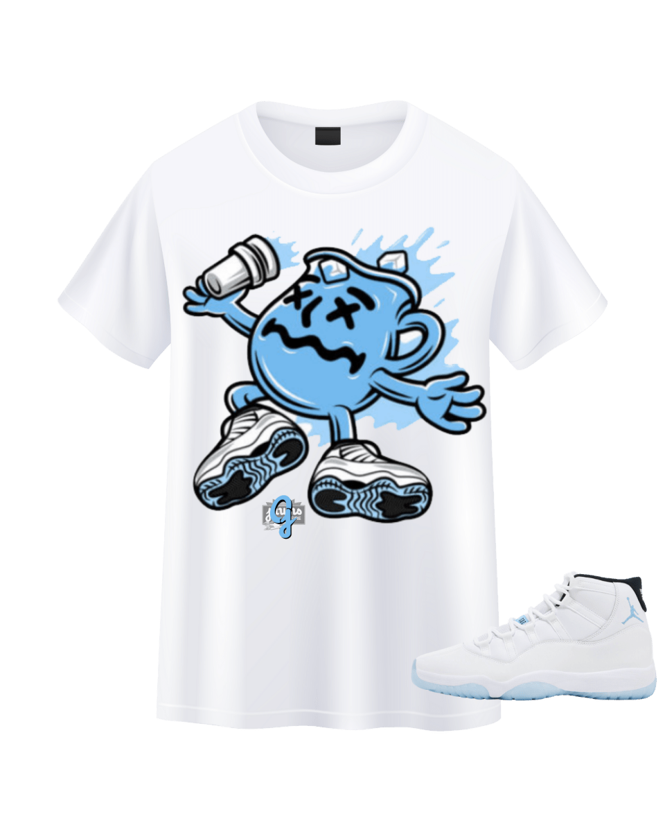 Jordan 11 Columbia Kool Aid - Original Jawns - White T-Shirt - T-Shirt - Jawns on Fire Sneakers & Shoes