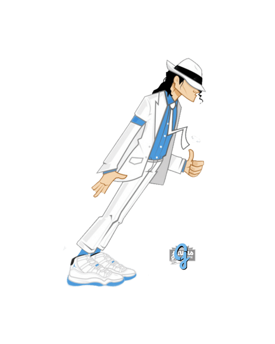 Jordan 11 Columbia MJ - Original Jawns - White T-Shirt - T-Shirt - Jawns on Fire Sneakers & Shoes