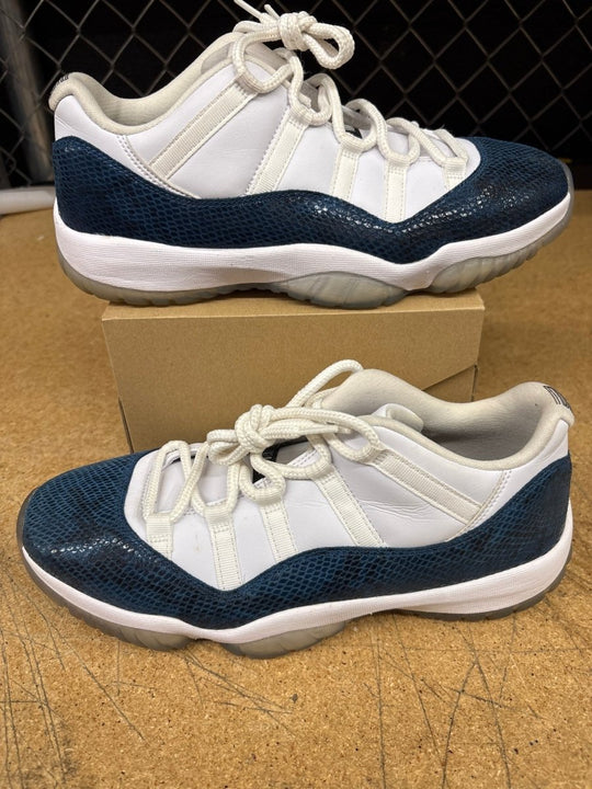 Jordan 11 Low Blue Snake Skin Men 11 Used No Box - Sneakers - Jawns on Fire Sneakers &amp; Shoes
