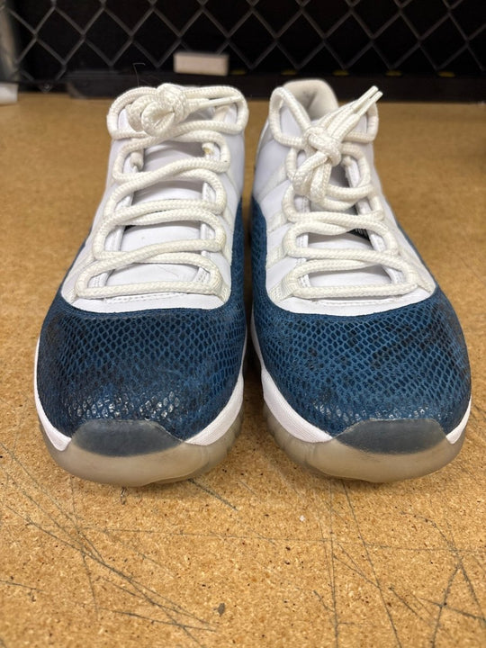 Jordan 11 Low Blue Snake Skin Men 11 Used No Box - Sneakers - Jawns on Fire Sneakers &amp; Shoes