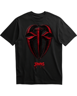 Jordan 12 Bloodline Roman Reigns Black T-Shirt - Only Jawns