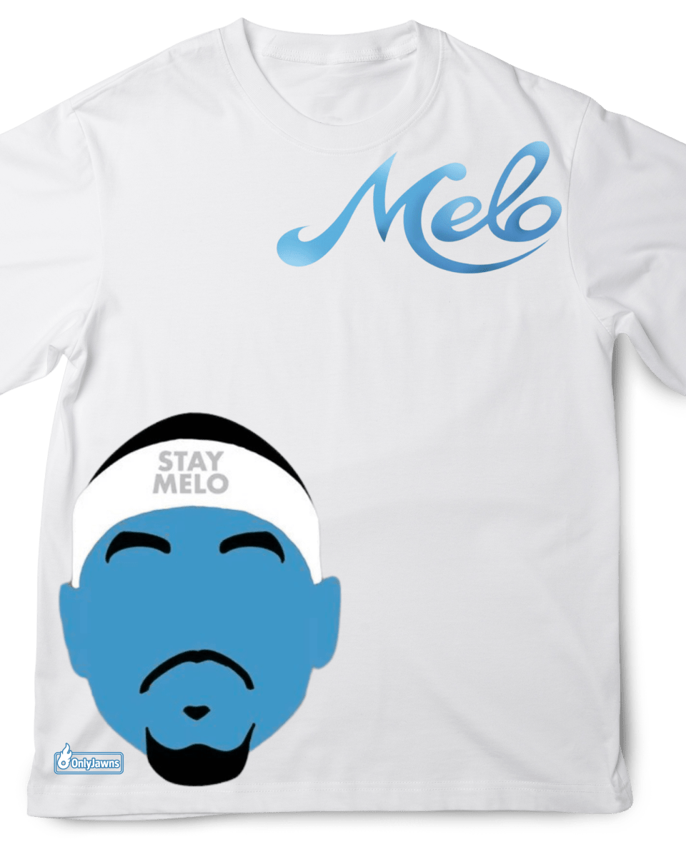 Jordan 12 Melo - Stay Melo - Original Jawns - White T-Shirt - T-Shirt - Jawns on Fire Sneakers & Shoes