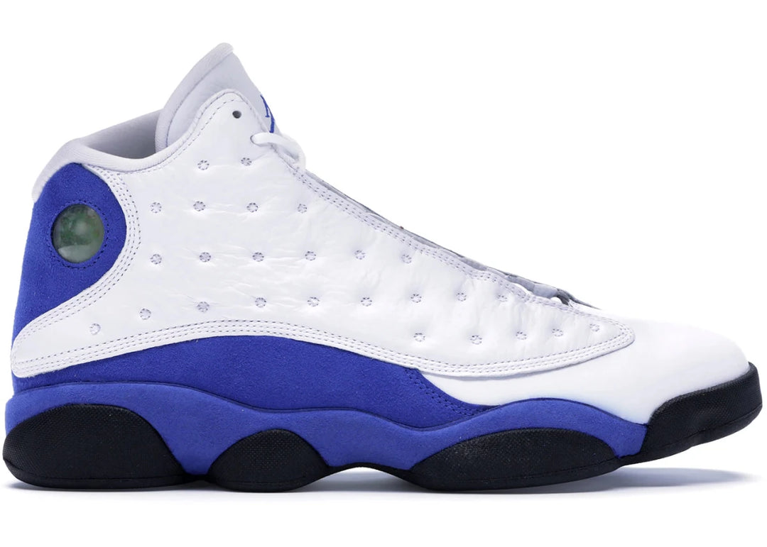 Jordan 13 Retro White Hyper Royal Black - Sneakers - Jawns on Fire Sneakers &amp; Shoes