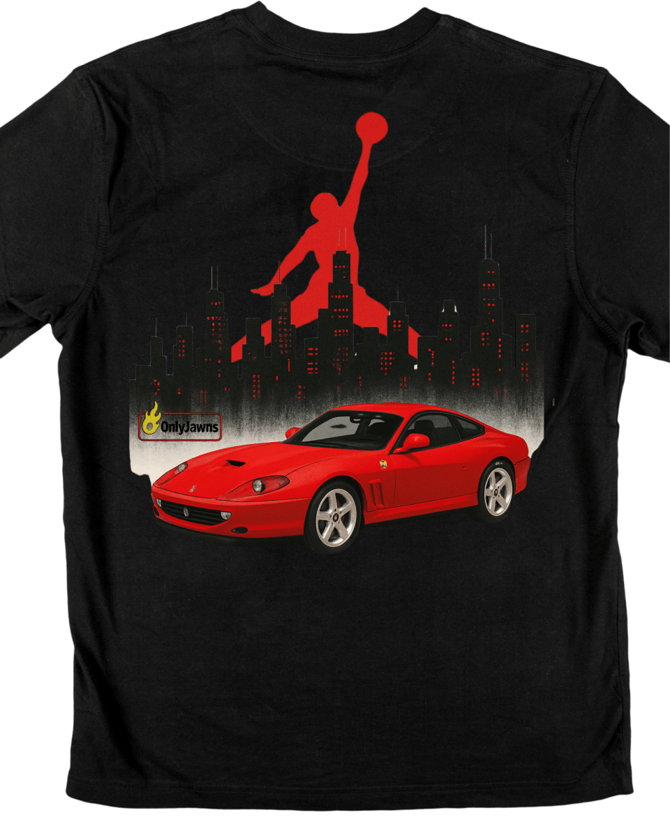 Jordan 14 Ferrari Chicago - Original Jawns - Black T-Shirt - T-Shirt - Jawns on Fire Sneakers & Shoes