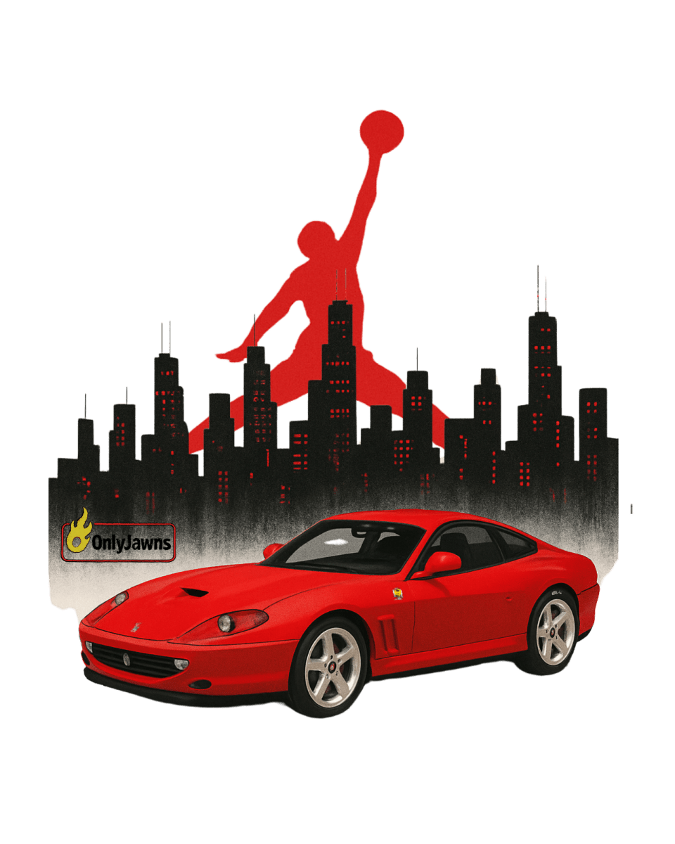 Jordan 14 Ferrari Chicago - Original Jawns - Black T-Shirt - T-Shirt - Jawns on Fire Sneakers & Shoes