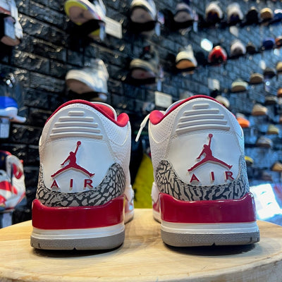 Jordan 3 Retro Cardinal Red - Gently Enjoyed (Used) Men 10 - Mid Sneaker - Jawns on Fire Sneakers & Streetwear