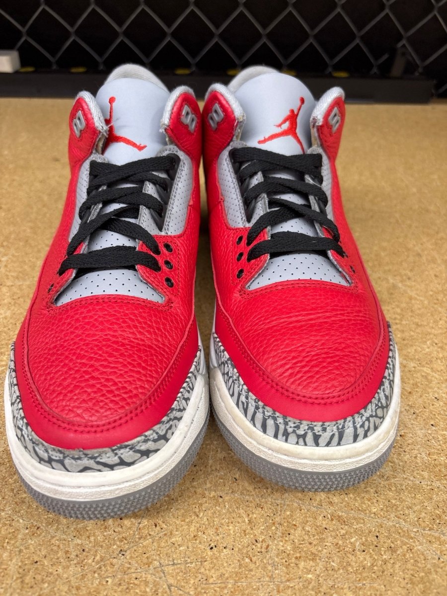 Jordan 3 Unite Red Cement (Men 10.5) Used - Sneakers - Jawns on Fire Sneakers &amp; Shoes