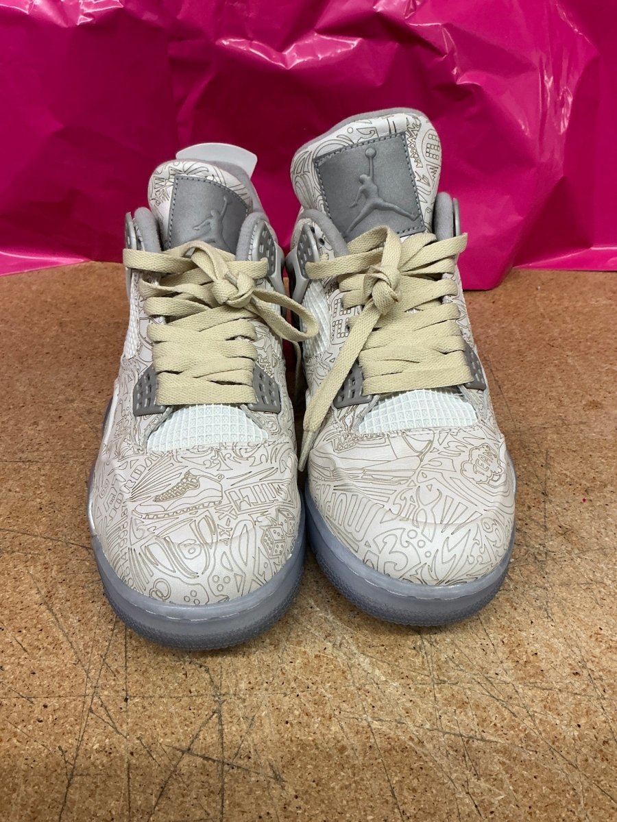 Jordan 4 Laser Mens 9 Used - Sneakers - Jawns on Fire Sneakers &amp; Shoes