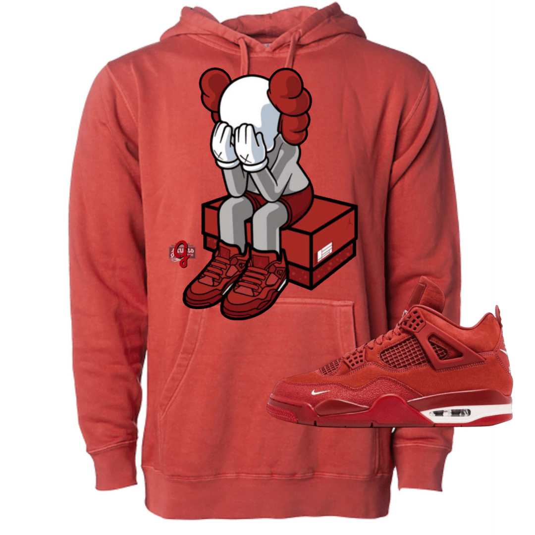 Jordan 4 Nigel Kaws - Original Jawns - Rust Hoodie - Hoodie - Jawns on Fire Sneakers & Shoes