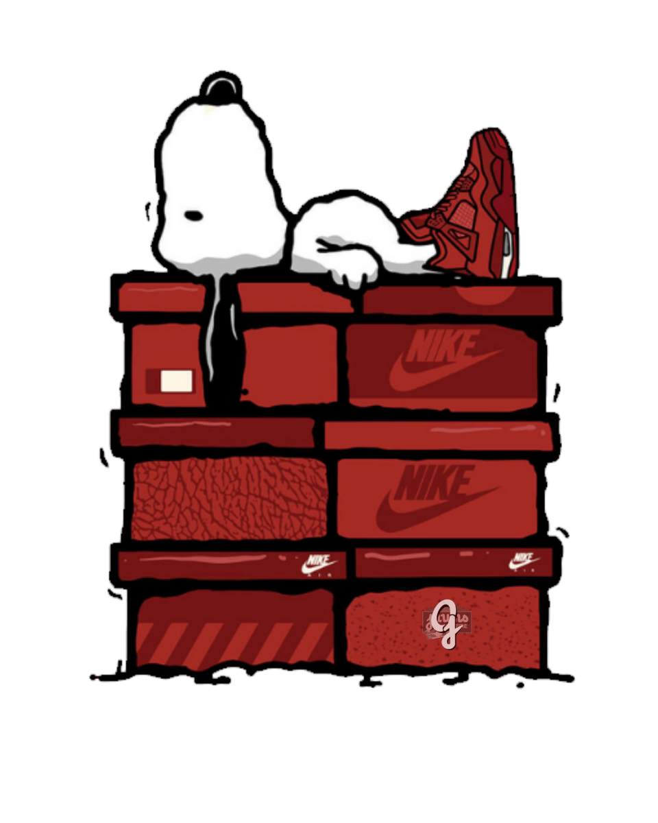 Jordan 4 Nigel Sylvester Snoopy - Original Jawns - White T-Shirt - T-Shirt - Jawns on Fire Sneakers & Shoes
